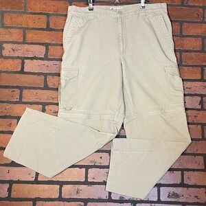 Columbia Men's 36 Grey Convertible Hiking Cargo Pants Gorpcore Zip Off